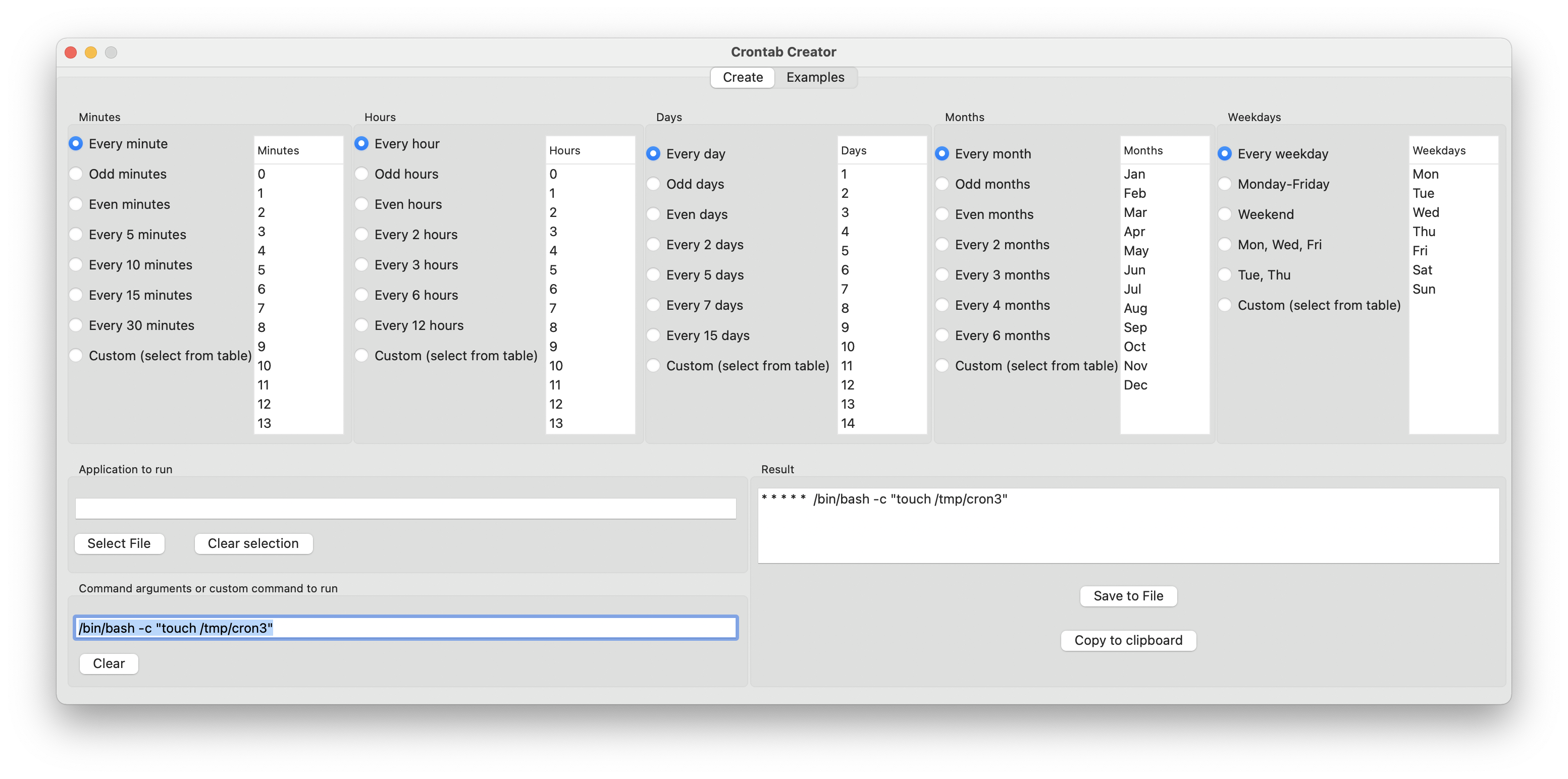 Crontab Creator